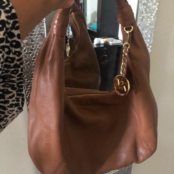 Large Michael Kors Leather Hobo Bag - Picture 3 of 5